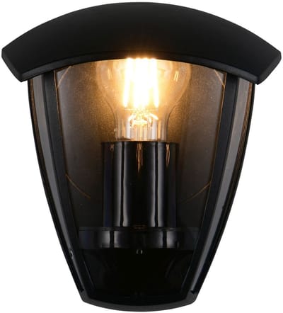 TRIO VENTA - Wandlamp - Zwart mat - excl. 1x E27 4 W - Wandmontage - Buitenverlichting - IP44