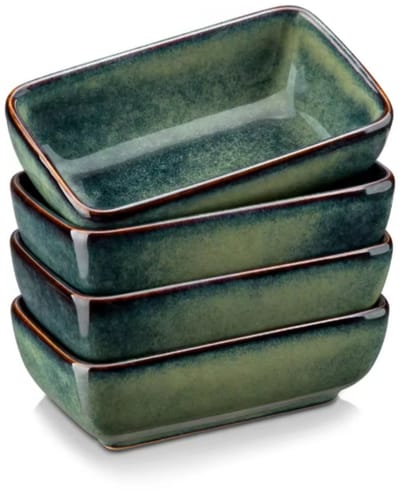 Bellagio Serviesset Naturale - 4 delig - 4 persoons - Groen - Dinerborden - Bordenset - Diepe borden - Ontbijtborden - Servies - Keukenservies