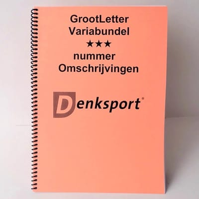 Denksport - Grootletter puzzelboek- Variabundel 3 Sterren