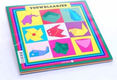 Papyrus Vouwblaadjes - 16x16cm voor vouwen en creaties - Vanaf 6 jaar