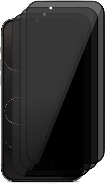 Privacy Screenprotector geschikt voor iPhone 17 Air - 3x Volledig Dekkend Glas Screen Protector