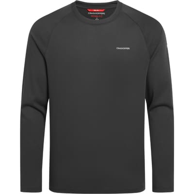 Craghoppers Heren Nour Nosilife T-shirt met lange mouwen (Donker ijzer)