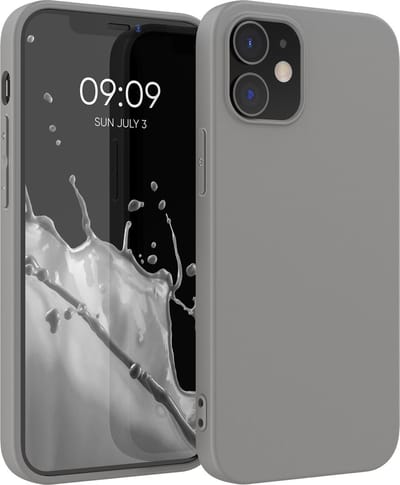 kwmobile telefoonhoesje geschikt voor Apple iPhone 12 / iPhone 12 Pro - Hoesje voor smartphone - Back cover in steengrijs