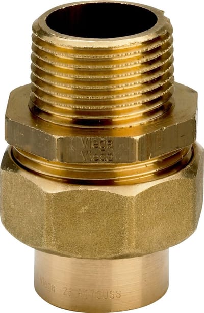 Viega Overgangskoppeling, d 12mm, R 1/2 roodkoper Model 94343G, 134716