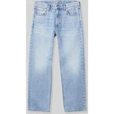 straight fit jeans van puur katoen