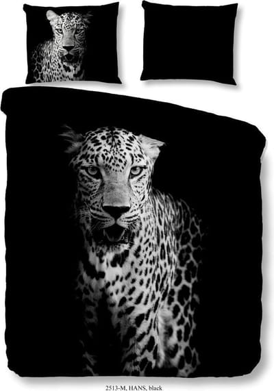 Pure Dekbedovertrek "luipaard" - Zwart - (135x200 cm) - Microfiber