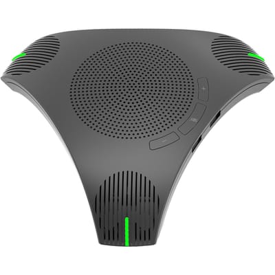 Draagbare USB-luidspreker voor conferenties, desktopcomputerconferenties, omnidirectionele condensator zwart