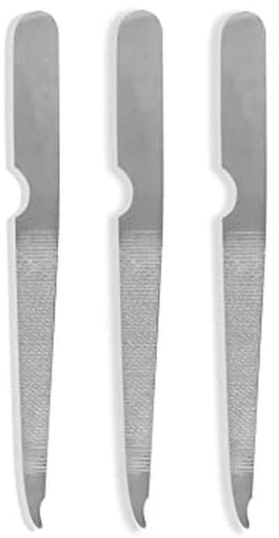 Duurzame Dubbelzijdige Metalen Nagelvijlen - Ergonomische Handgreep voor Professionele Manicure en Pedicure - Set van 3