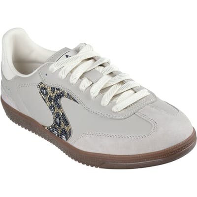Skechers Hotshot Glinsterende Vlekken Dames Taupe Sneakers