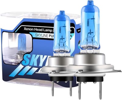 2x H7 Halogeen Xenon Look Koplampen 5000K Wit 55W 12V voor Auto en Motorfiets
