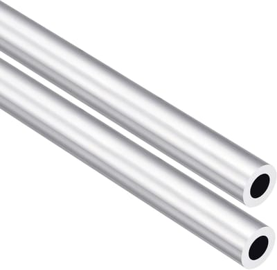 2 stuks 6063 Aluminium Ronde Buis 300mm Lengte voor Machinebouw, Constructie en DIY Projecten - 13mm OD x 7mm ID