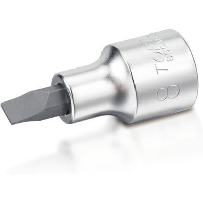 Plat inzetstuk TOPTUL 1/4 inch 4 mm