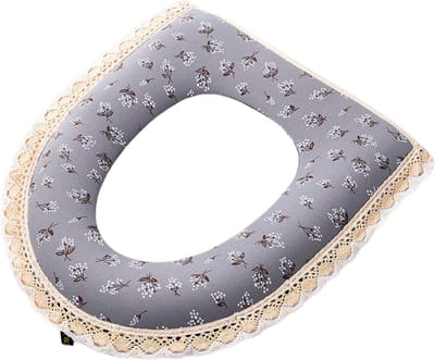 Nivard Wc Bril Hoes - Toiletbril Cover - Toiletbril - Wc Deksel - Wasbaar - Verwarmde Wc Bril - (Niet Elektrisch) - Zacht - Wolk - Grijs