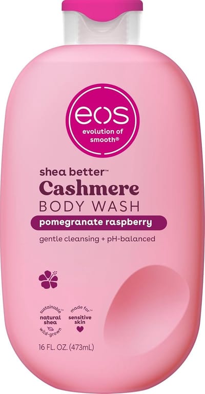 eos Shea Better Cashmere Body Wash, Pomegranate Raspberry - Douchegel, 473 ml