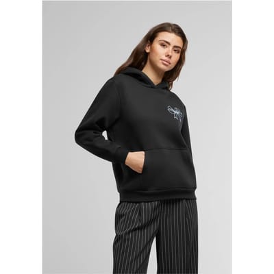 Dames Hoodie Miss Tee Good Vibes Bow