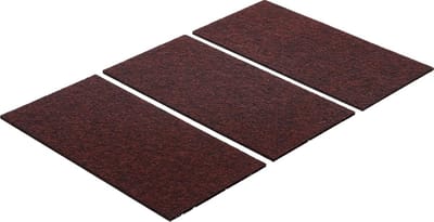 Zelfklevende Vilt Stukken Bruin 100x200 mm - 3 Delige Set voor Bescherming