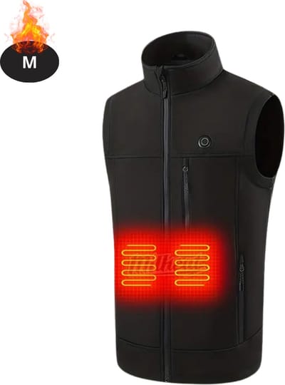 Livano Verwarmde Bodywarmer - Elektrische Bodywarmer - Heated Vest - Jas - Kleding - Oplaadbaar - Heren - Zwart - Maat M