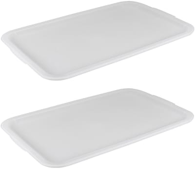 Sunware deksel voor Sigma Home opbergbakken 45L - 2x - kunststof - 39 x 60 x 1,5 cm - wit
