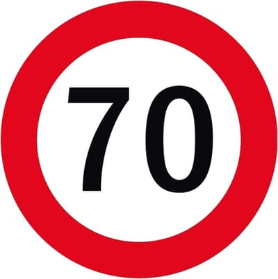 Bellatio Decorations 70 jaar onderzetters/bierviltjes - 25x stuks - Sweet 70 - verjaardag - feestartikelen - karton