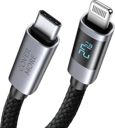 Usb-c naar Lightning kabel - Oplaadkabel geschikt voor iPhone 14 13 12 11 en iPad - Snellader - Oplader - Oplaad en data kabel - Stevig - Zwart
