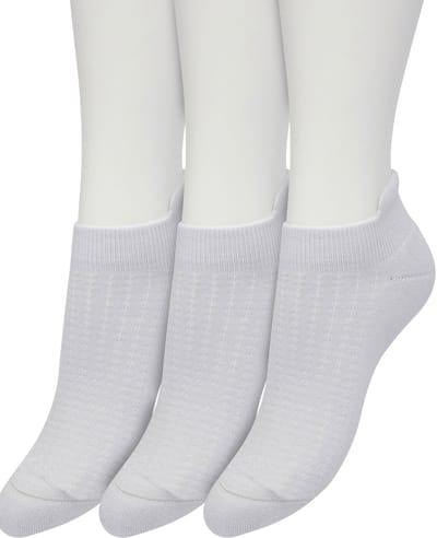 Bonnie Doon Sneaker Sokken Deluxe Dames Licht Grijs maat 36/42 - 3 paar - Badstof Binnenzool - Gladde teennaad - Comfortabele Elastische Bovenzijde - Zacht Hiel Kussen houdt Vuil tegen - Geschikt voor Sport - Sneakersokken - Light Grey - OL2214023.2
