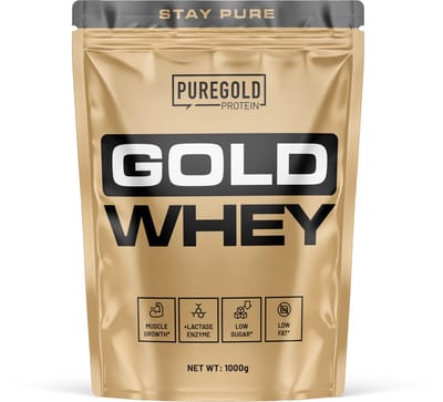 Pure Gold Gold Whey Proteïne Poeder – 1000g – Chocolate Mint – 31 Shakes – 100% Nederlandse Wei met Verteringsenzymen & Lactase – Laag in Suiker & Vet