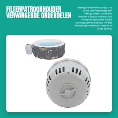 Dailygoods- Filterpatroonhouder Sterke Compatibiliteit - Vervangende Onderdelen - Efficiënte Filtratie - PVC-Materiaal - Eenvoudige Installatie - Filterhouder
