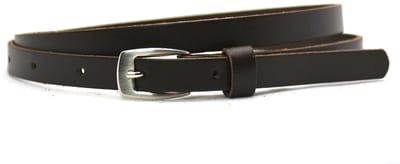 Moderiemen 1,5 cm smalle bruine riem - 100% leder - Maat 85 - Totale lengte 100cm