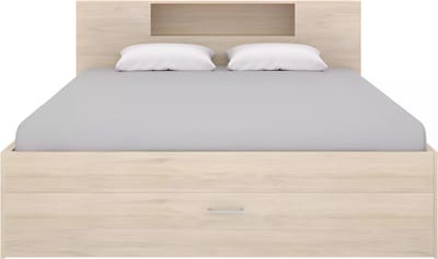 Vente-unique Bedframe hout natuurlijk licht 140 x 190 cm