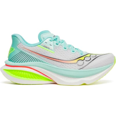Saucony Endorphin Azura Neutrale schoen Dames-wit, turkoois