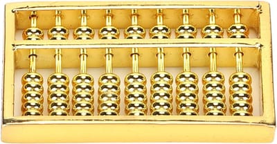 Mini Telraam - Rekenmachine Koper - Wiskunde Leren - 9 Versnellingen - 4.5 cm - Messing