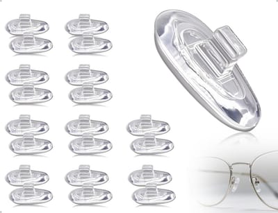 Dailygoods- Neuskussentjes Siliconen - Antislip - Zelfklevend - Transparant - 10 Paar - Aangenaam Draagcomfort - Neuspads