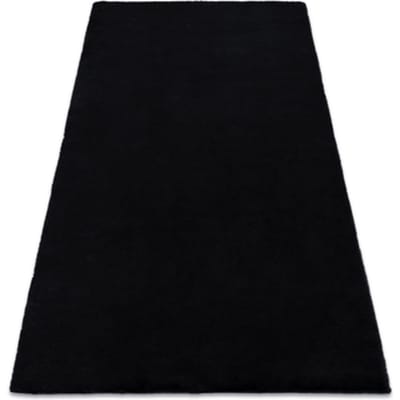 Kleden Rugsx Tapijt BUNNY zwart IMITATIE konijnenvacht 120x170 cm