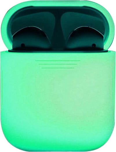 Jumada's - Airpods case - Airpods 1 en 2 - Glow in the dark - Wit - Softcase