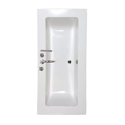 Caribia Quadro rectangular bathtub 190 Quadro incl. foot frame