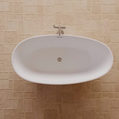 SPALINA - Vrijstaand bad - Kelly 170 blanche, 170 x85 x58 cm, Wit
