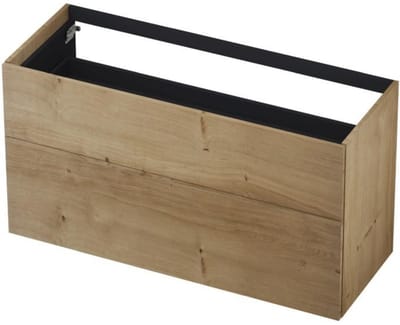 INK - Onderkast 2 Laden Push To Bestaande Uit: - 1200x450x650 Mm - Ash Grey Fineer