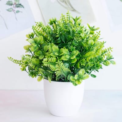 Kunstgras in Pot - Nep Plant - Decoratie Binnen - Realistisch Uiterlijk - 1 Stuk - Groen