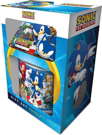 Sonic The Hedgehog (Speed Freaks) Gift Set (Beker, Onderzetter, Sleutelhanger)