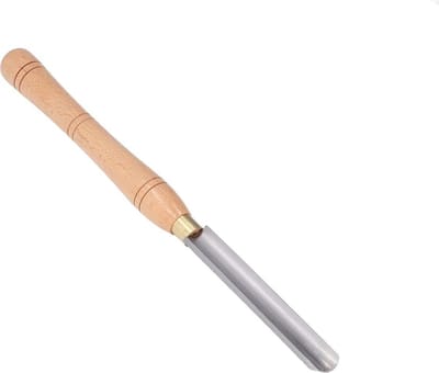 Beitelgereedschap met afgeschrikte rand - Houtdraaibank gereedschap - Antislip HSS inzet - Comfortabel beukenhouten handvat - Fijngemalen voor doe-het-zelf