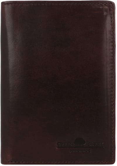 Greenburry Newport Portemonnee RFID-bescherming Leer 12.5 cm - Jongens - Staand formaat - coffee