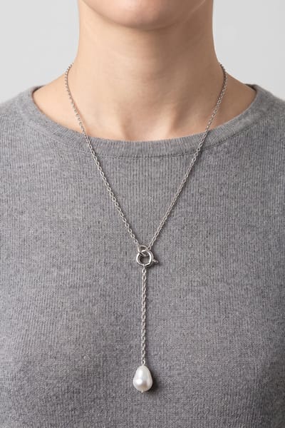 PURELEI Aloha Perlenkette Silver Maat: OS | Kettingen Outlet | Dames | Zilver