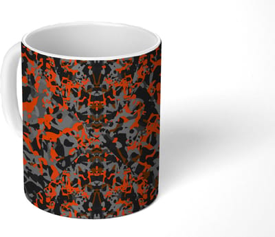 Mok - Koffiemok - Roest - Camouflage - Patroon - Rustiek - Mokken - 350 ML - Beker - Koffiemokken - Theemok