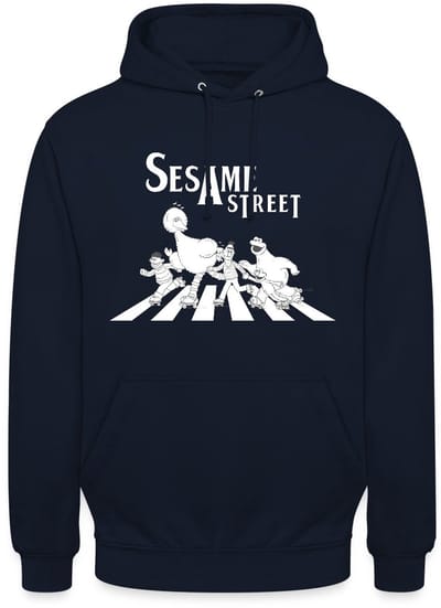 Sesamstraat Parodie Op Abbey Road Hoodie Unisex
