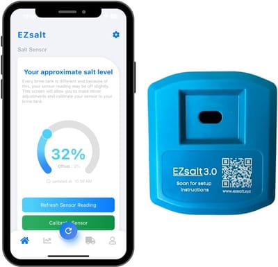Slimme Waterontharder Zoutsensor met Wifi App en Realtime Waarschuwingen