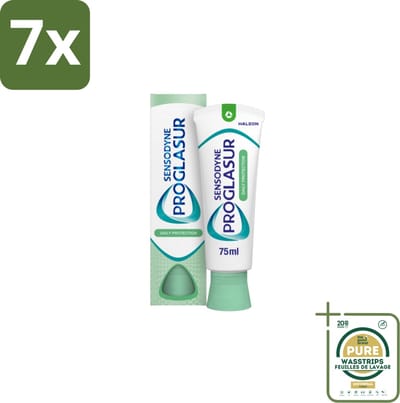 7 x Sensodyne Tandpasta ProGlasur Daily Protection Daily Protection 75 ml - Grootverpakking - Tanderosis - Tandpasta - Gevoelige Tanden - Tandglazuur - Gaatjes