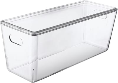 Ezystorage Transparant bakje met deksel - 5 liter - 13 x 35 x 14 cm - Stapelbaar