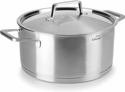 Grote Braadpan met Deksel 24 cm - Premium Kookpan voor Alle Warmtebronnen