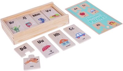Chad Valley Alfabet Houten Puzzel