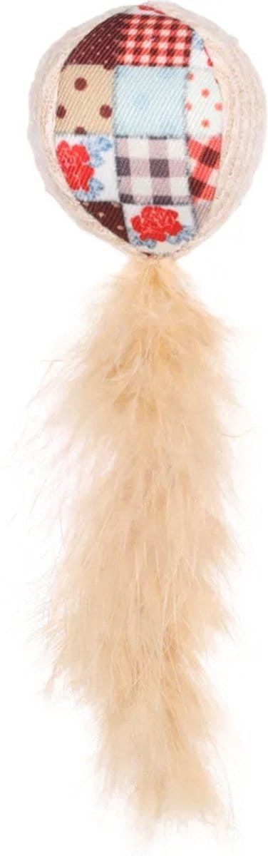 Flamingo Vinta Bal +veer - Kattenspeelgoed - Beige